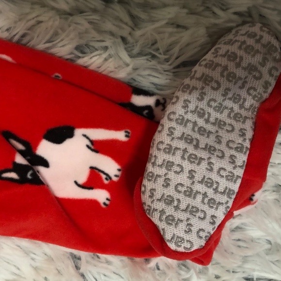Carter’s French bulldog fleece footie pajamas - Picture 3 of 5